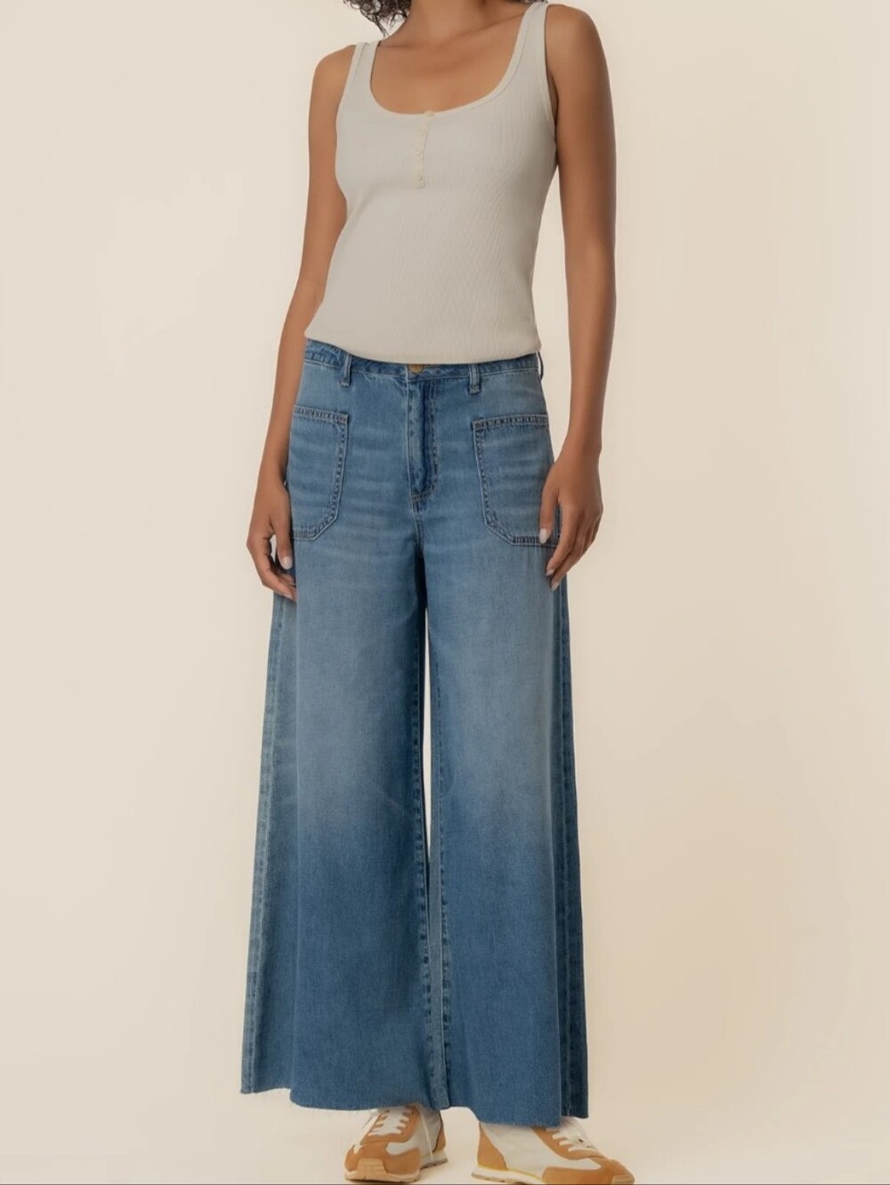 Blake High Rise Super Wide Leg Jeans - Solicited Wash
